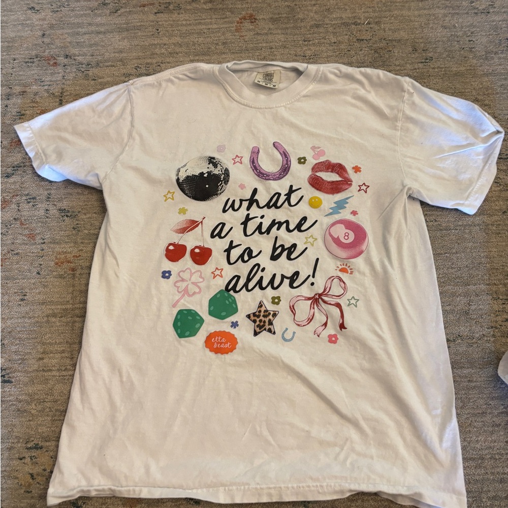 What a Time to Be Alive! Graphic Tee - White